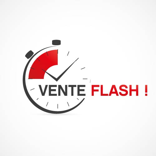 L'affiche d'une vente flash pour une animation commerciale